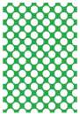 Printed Wafer Paper - Large Polkadot Lime Green